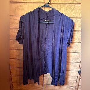 Navy Blue Short sleeve cardigan